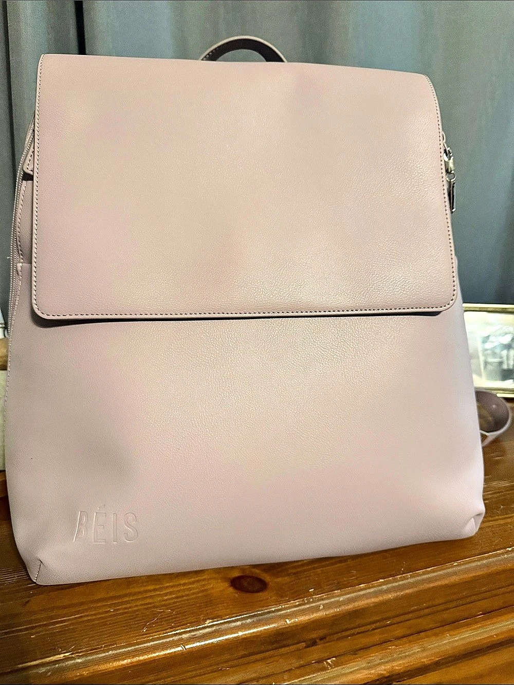 BÉIS The Wicked Backpack Pink Backpack with Card Holder